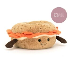NWT JellyCat Amuseables Bagel Plush Toy